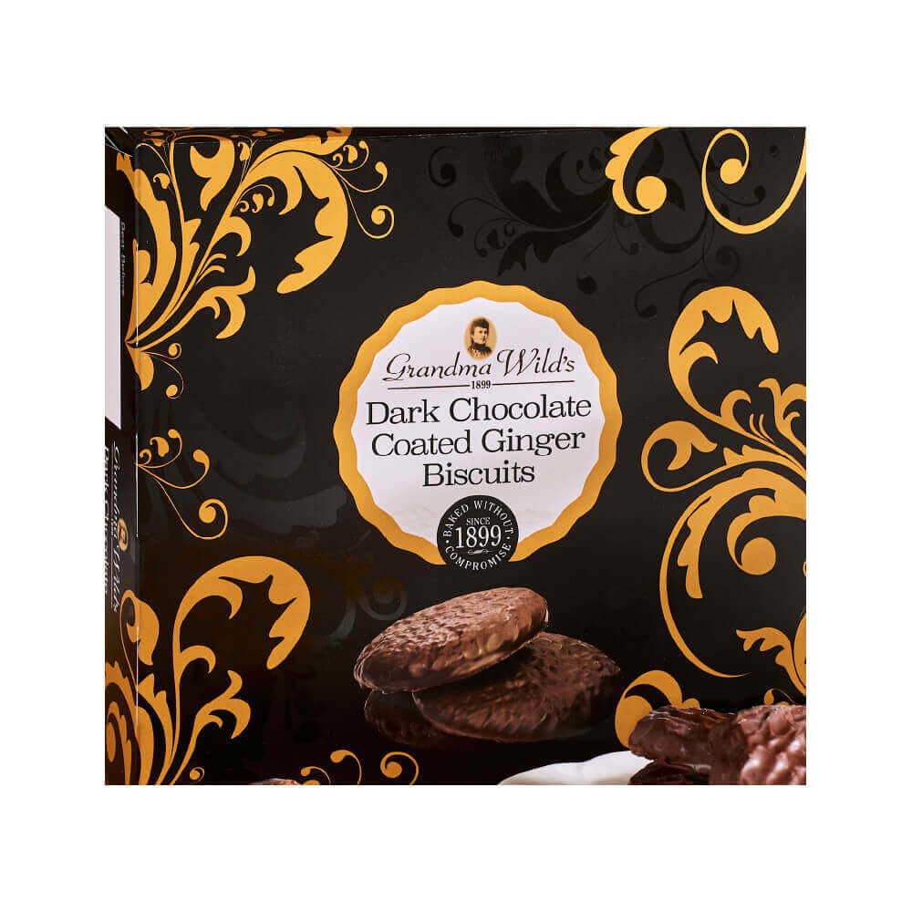 Grandma Wilds Dark Chocolate Ginger Biscuits Box 200g